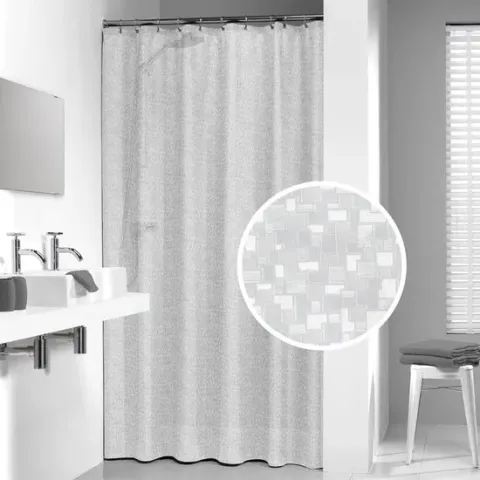 Sealskin Perle Douchegordijn 180x200 cm - PEVA - Transparant