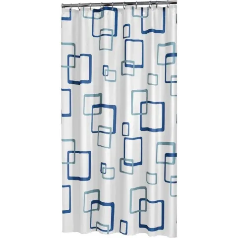 Sealskin Retro Douchegordijn 180x200 cm - PEVA - Blauw