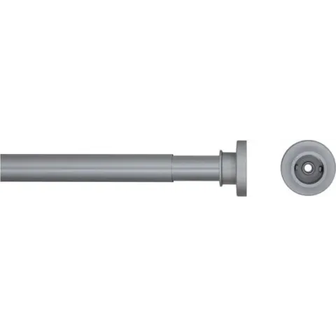 Sealskin Seallux Douchegordijnstang 80-130 cm RVS - Mat aluminium