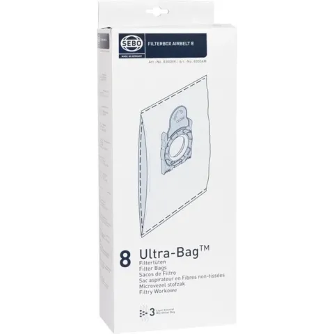 Sebo Stofzuigerzak Fleece E-serie 8 Stuks