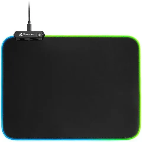 Sharkoon 1337 RGB V2 Gaming Mat Zwart Game-muismat