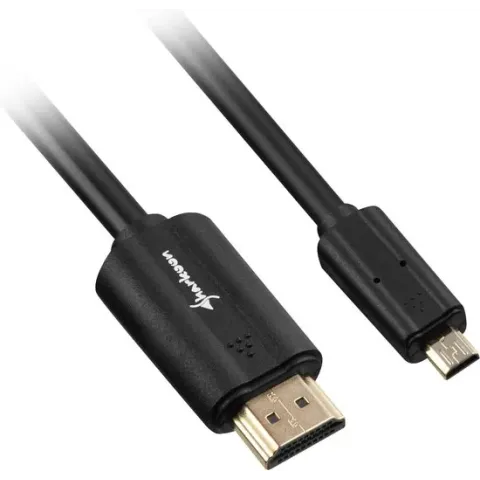 Sharkoon HDMI naar Micro HDMI 2.0 1M - Zwart