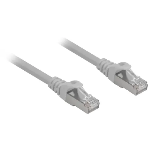 Sharkoon RJ45 Cat.6a S/FTP LSOH gy 0,25m