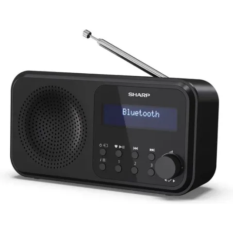 Sharp DR-P420(BK) Portable DAB - FM radio met Bluetooth - zwart