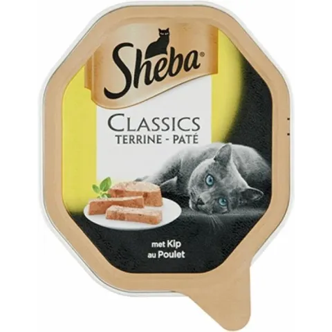 Sheba Classics Paté Kuipje - Kip - Kattenvoer - 22 x 85g