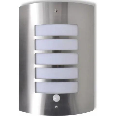 Sierlijke RVS wandlamp met bewegingssensor