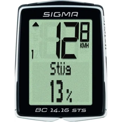 Sigma BC 14.16 ALTI STS Fietscomputer - 17 Functies - Draadloos