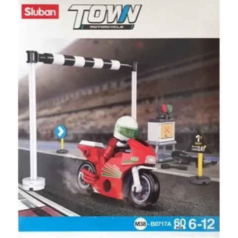 Sluban Racemotor Town Junior 16,5 X 14,1 Cm 60-delig