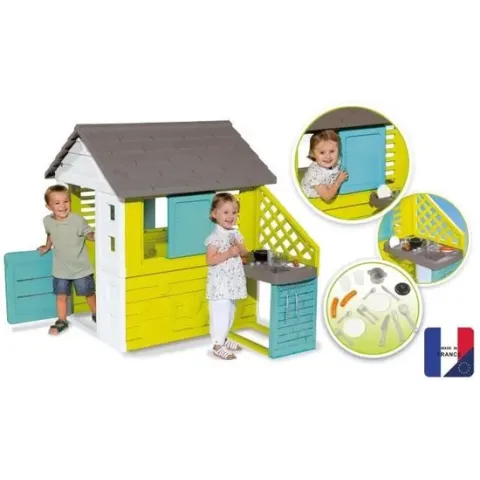 Smoby - Pretty Speelhuis + Keuken - 145 x 110 x 127
