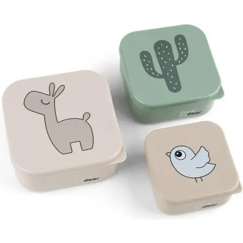 Snack box lalee set van 3 - sand