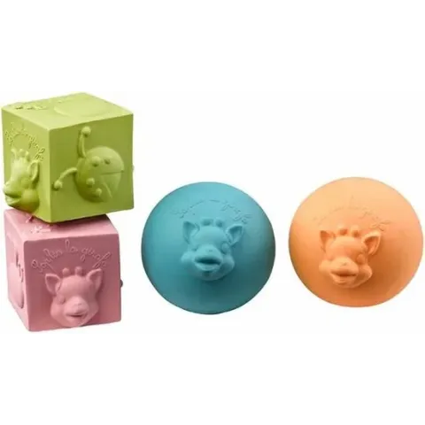 Sophie de giraf So Pure set met 2 ballen en 2 blokken