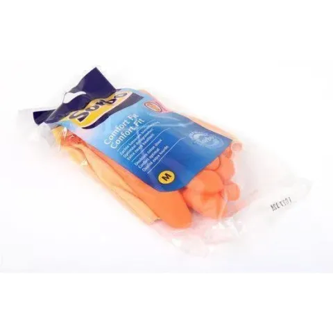 Sorbo Huishoudhandschoen - Maat M - Oranje - 1 paar