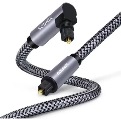 Sounix Toslink Optical Cable - 2 meter - Digitale Optische Audio Kabel - toslink audio- Optische kabel