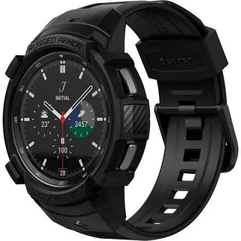 Spigen - Samsung Galaxy Watch 4 Classic 46mm bandje - Rugged Armor Pro - Zwart