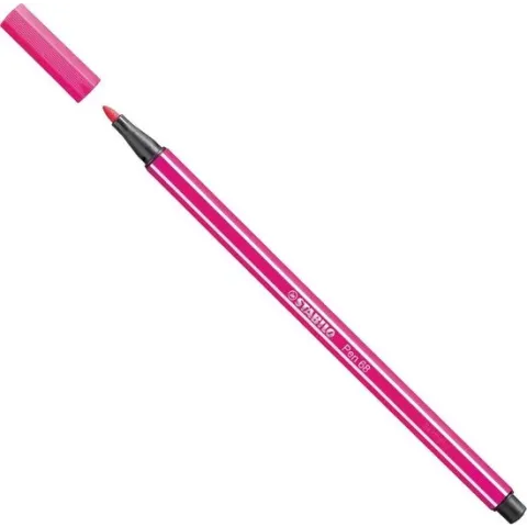 STABILO Pen 68 Viltstift Roze Rood - per stuk