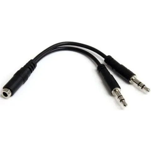 StarTech.com 3,5mm 4-pins naar 2x 3-pins 3,5mm Headset Verloopkabel F/M