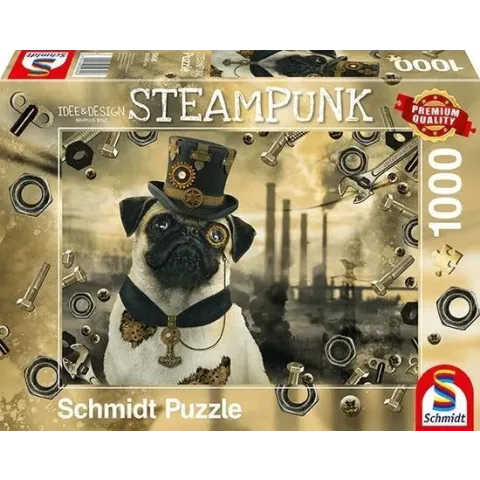 Steampunk Hond, 1000 stukjes Puzzel