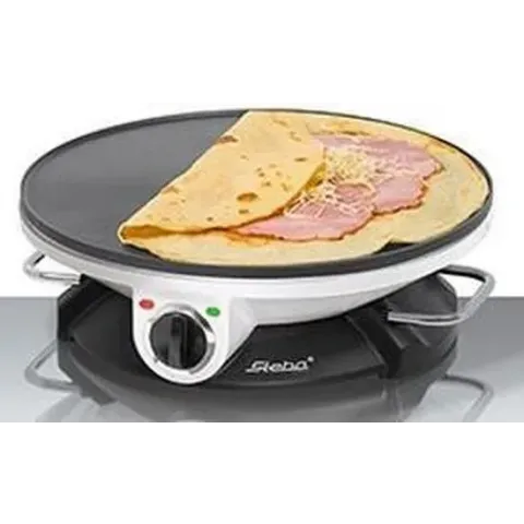 Steba CR32 - Crepes/pannenkoekmaker - 32 cm - Zwart/Wit