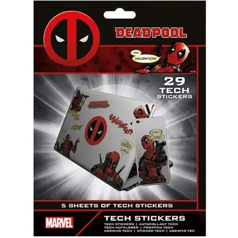 Stickerset - Marvel Deadpool - 5 vellen