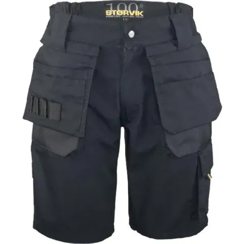 STØRVIK Korte Werkbroek Heren Zwart - Maat 2XL - JOB