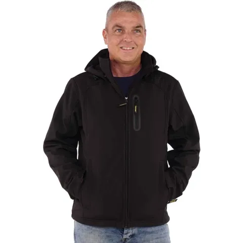 STØRVIK Softshell Werkjas Winddicht Heren Zwart - Maat M - NAPIER