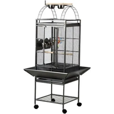 Strong Vogelkooi Villa Helios - Zwart - 69 x69 x 144 cm