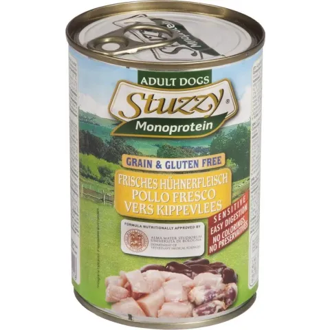 Stuzzy Monoproteïn Kip - Hond - Natvoer - Volledig voer - 6 x 400 gr