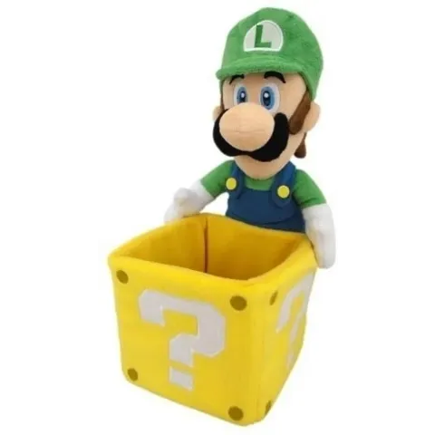 Super Mario Pluche - Luigi with Coin Box 25cm