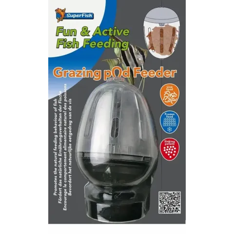 SuperFish Grazing Pod Feeder - Vis - Voerapparaat - Transparant