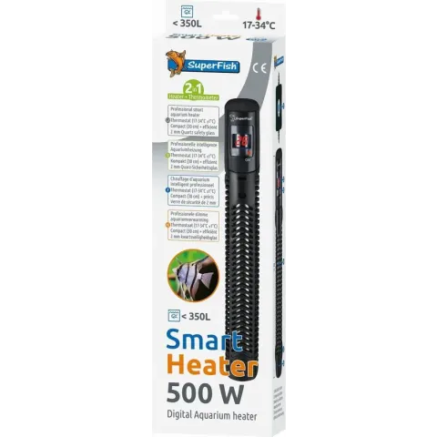 Superfish Smart Heater Digital 30 cm - Verwarming - 500 Watt Tot 350 Liter