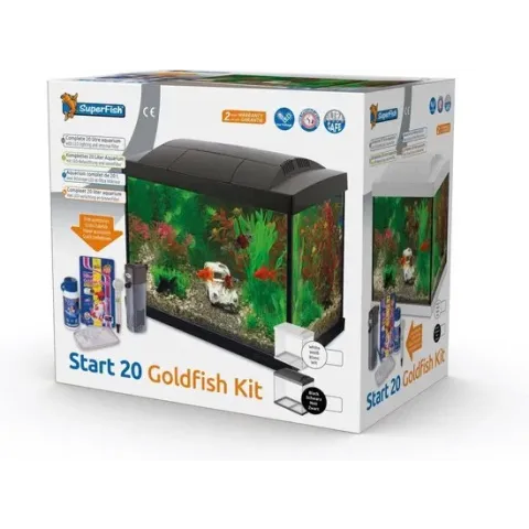 Superfish Start 20 Goldfish Aquarium LED - 36 x 23 x 32.1 cm - 20 L - Wit