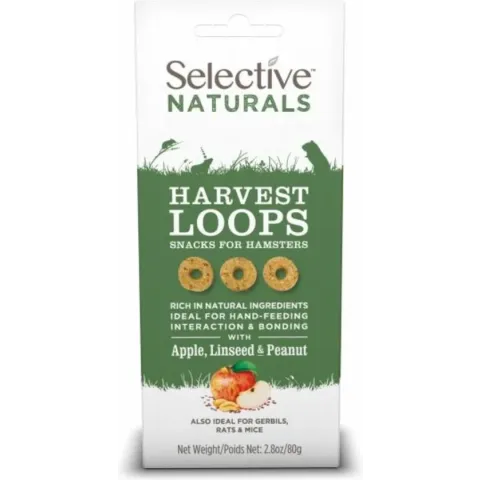 Supreme Selective Naturals Harvest Loops - Knaagdiersnack - 80 g