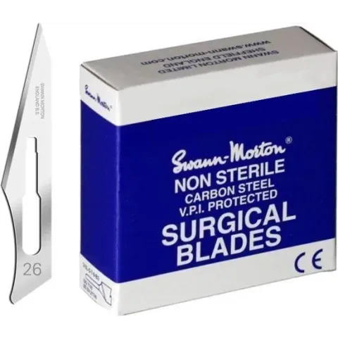 Swann Morton Scalpelmesjes - Niet Steriel - Mesnummer 26 - REF 0113