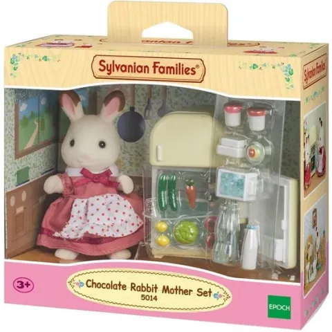 Sylvanian Families 5014 Set Moeder Chocoladekonijn (Koelkast)   - Speelfigurenset