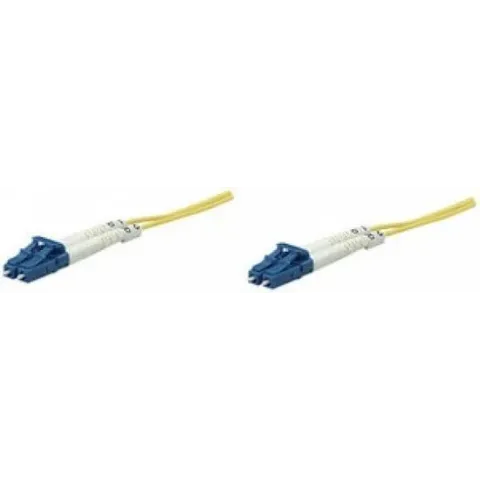 Techly LC-LC M-M 20m Glasvezel kabel Geel