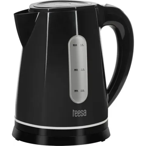 Teesa TSA1020B - Draad en geruisloze waterkoker, zwart