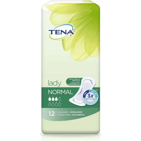 Tena Lady Normal 12 St - Incontinentie Inlegkruisjes