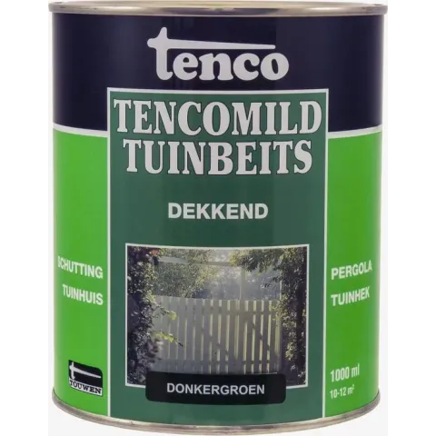 Tenco Tencomild Dekkende Tuinbeits - 1 liter - Donker Groen
