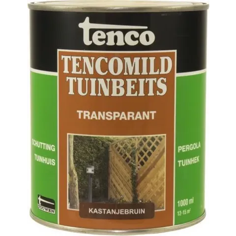 Tenco Tencomild Transparante Tuinbeits - 1 liter - Kastanjebruin
