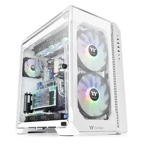 Thermaltake View 51 TG Snow ARGB Edition tower-behuizing 2x USB-A 2.0, 2x USB-A 3.2 (5 Gbit/s), USB-C 3.2 (5 Gbit/s), Audio, Window-kit