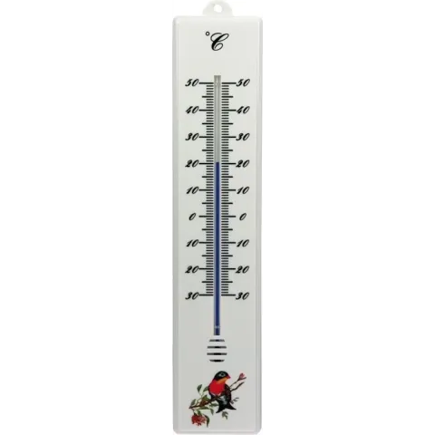 Thermometer buiten wit - kunststof - 32 cm - Buitenthermometers