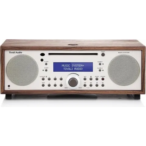 Tivoli Audio -  MusicSystem+ - Alles-in-een-Hifi-systeem - Beige/Walnoot