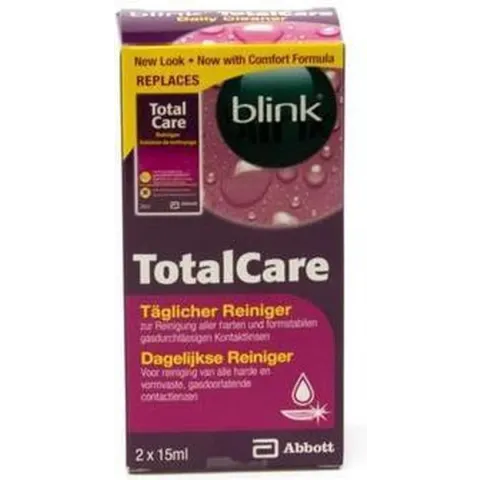 TotalCare Cleaner - 30 ml - Lenzenvloeistof - 2 flacons van 15ml