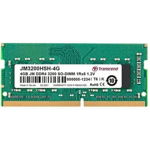 Transcend Jetram 4GB DDR4 3200 MHz SODIMM geheugenmodule