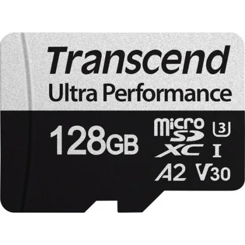 Transcend microSDXC 340S microSDHC-kaart 128 GB Class 10, Class 3 UHS-I