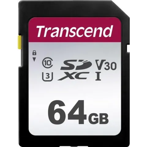 Transcend TS64GSDC300S flashgeheugen 64 GB SDXC Klasse 10 NAND