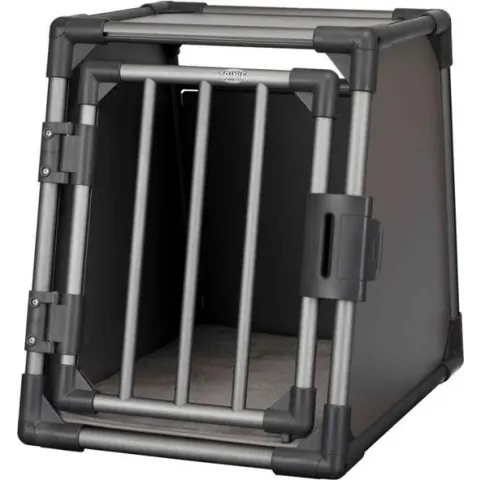 Trixie Aluminium Transportbox - Grafiet - M-L - 61 x 65 x 86 cm