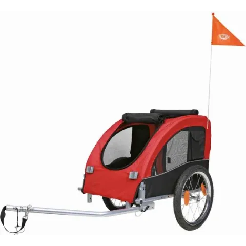 Trixie Hondenfietskar Zwart / Rood - 75X63X68 CM