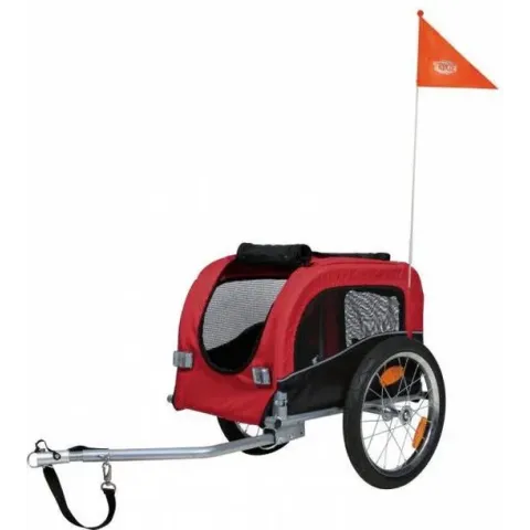 Trixie Hondenfietskar - Zwart/Rood - L - 75 x 86 x 80 (145) cm