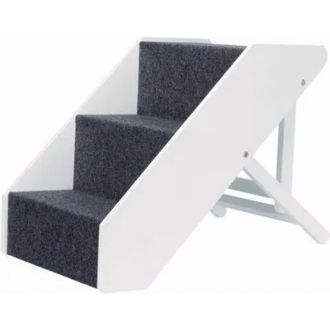 Trixie Hondentrap In Hoogte Verstelbaar - Wit - 40 x 67 cm